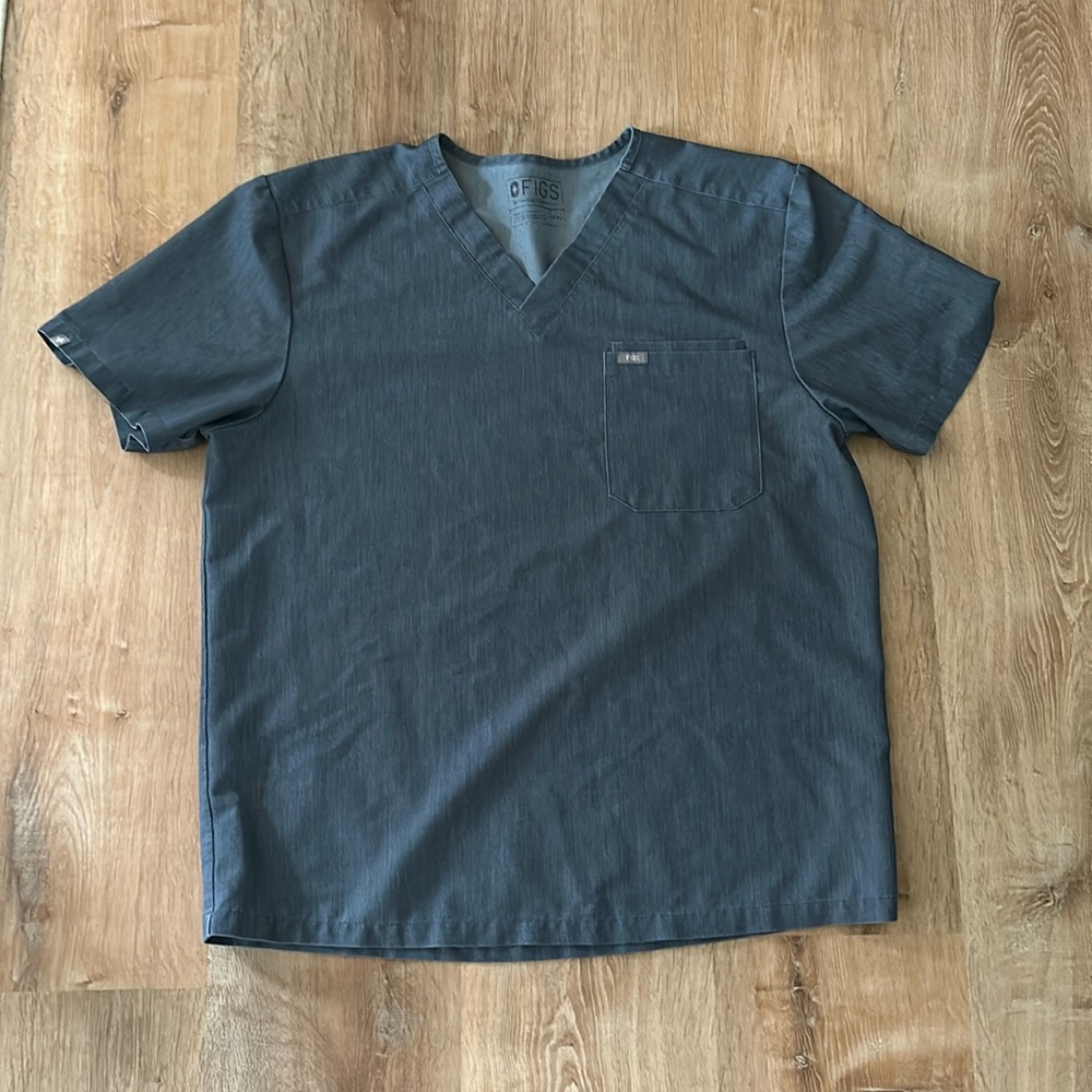 Grey Figs Scrub Top